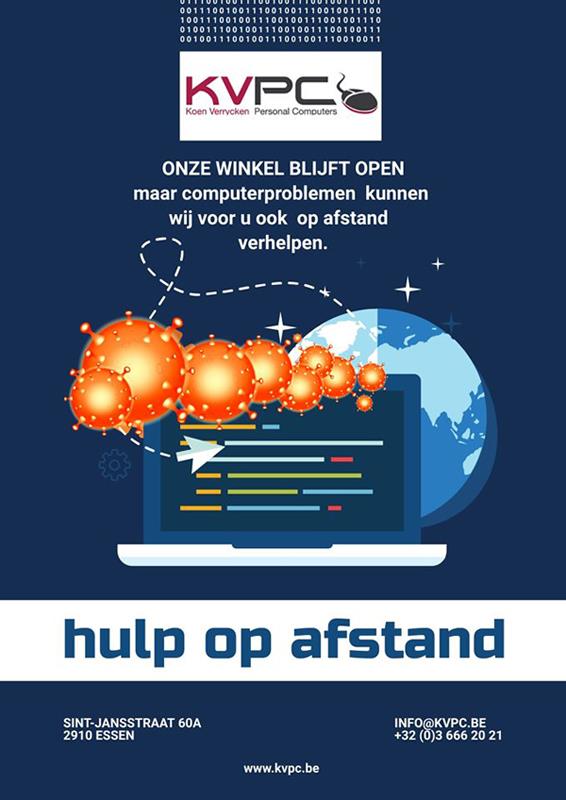 Computerproblemen? Ook in tijden van het Covid-19