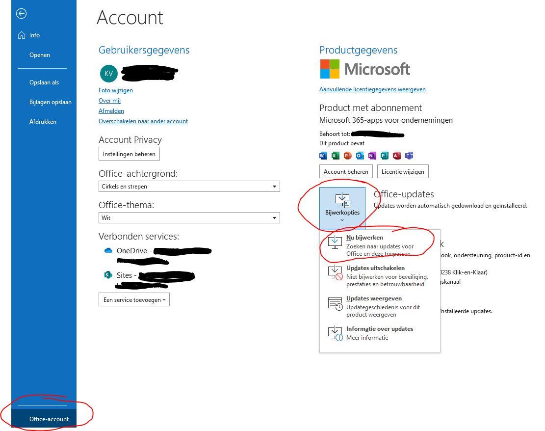 Office bijwerken!